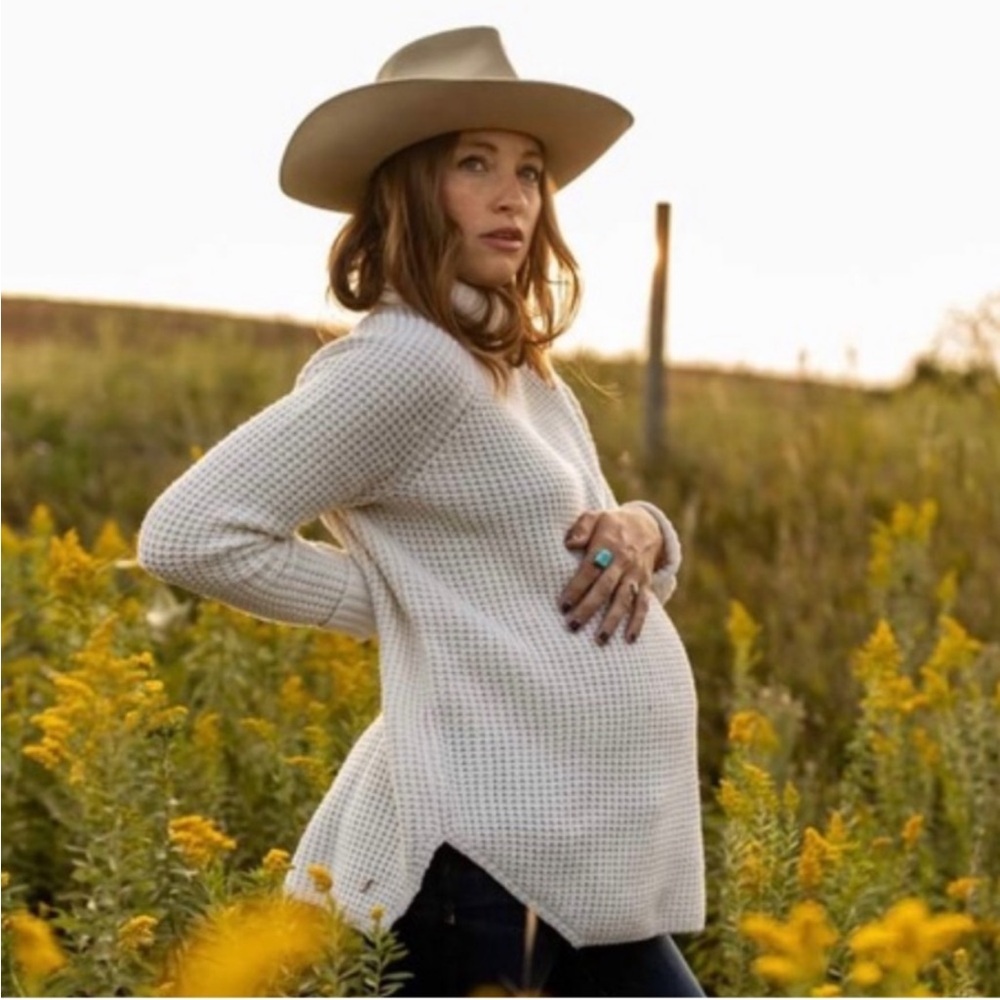 Hatch Waffle Turtleneck Wool Cashmere Sweater